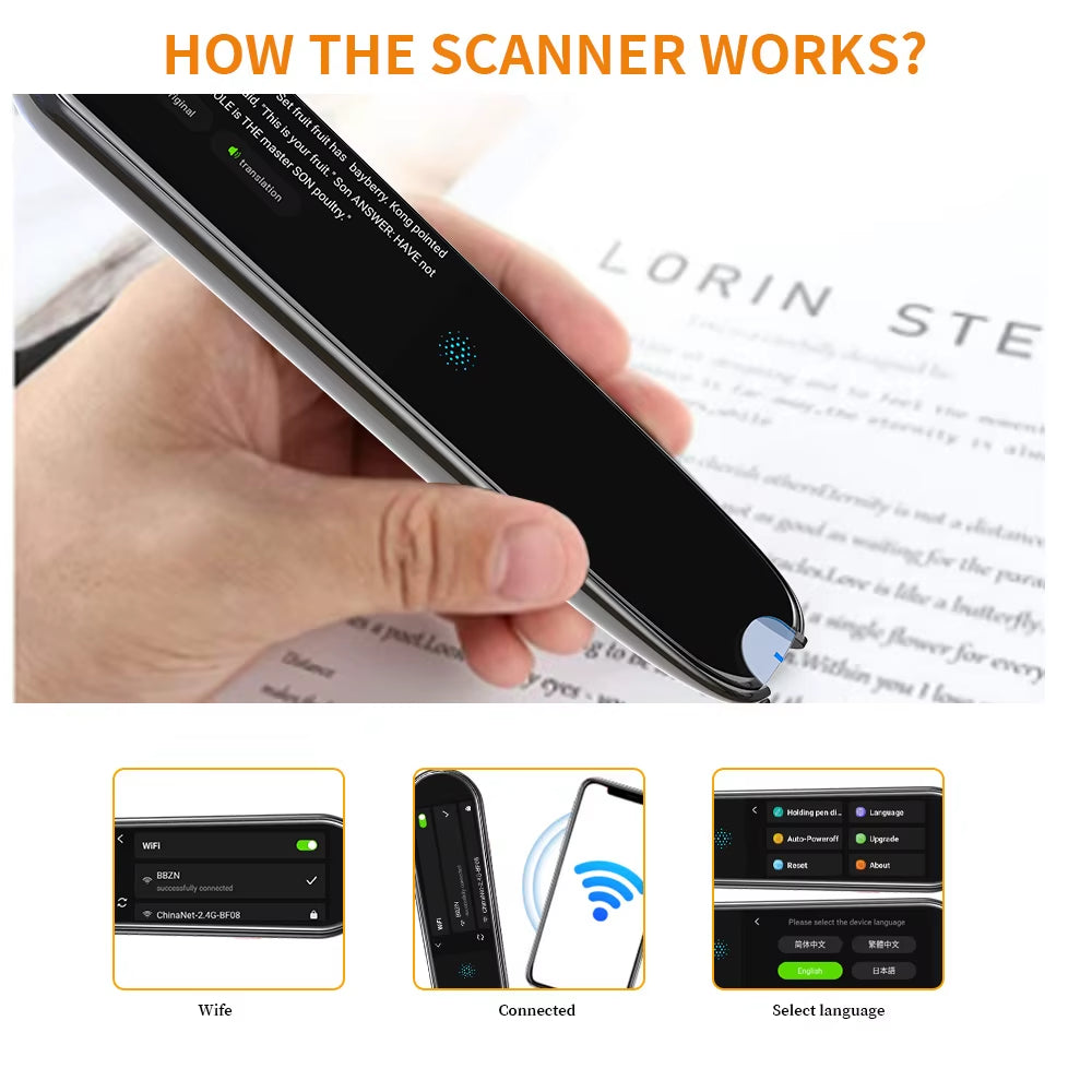 Scan Reader Translation Pen X2 112 Languages Translatorand Reading Pen for Reading Smart Voice Translation E-Dictionary