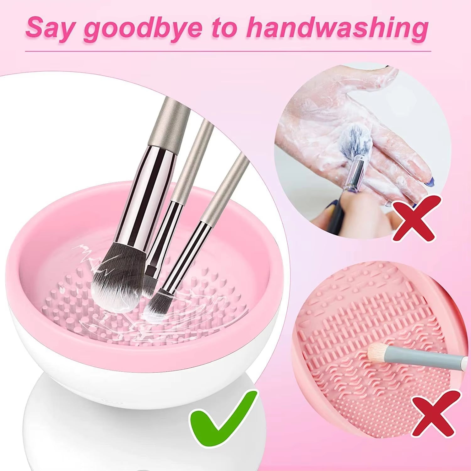 Portable USB Electric Makeup Brush Cleaner