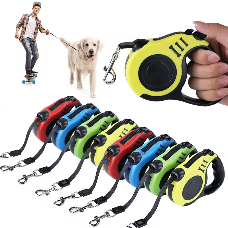 **Retractable Dog Leash – Flexible & Durable for All Dog Sizes!**  