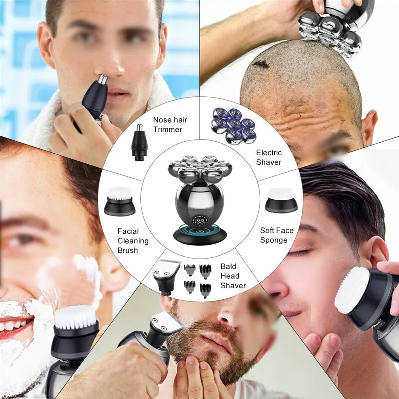 *7D Electric Shaver – Waterproof & Portable for a Smooth Shave!*   