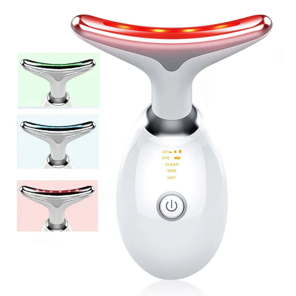 Neck & Face Massager – 3-Mode Skin Rejuvenation & Sculpting Tool!