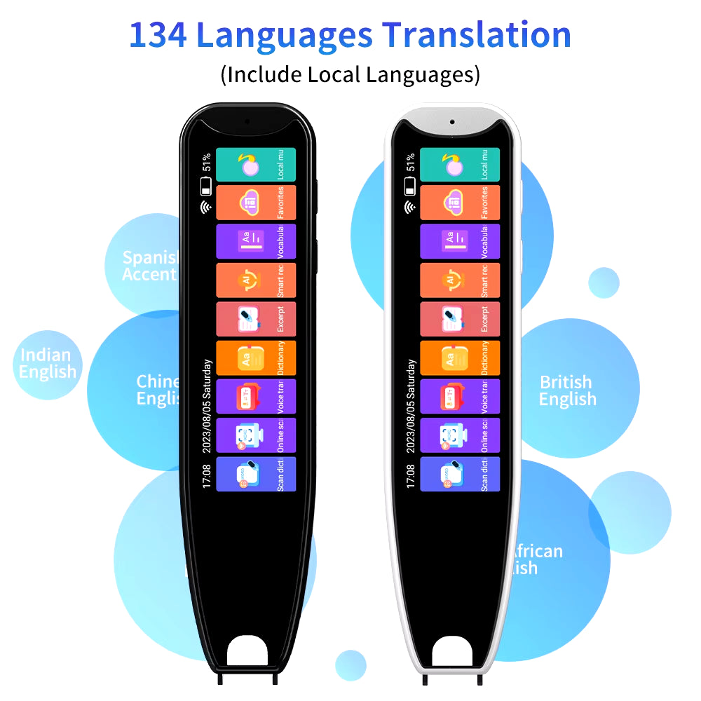 MD22 Voice Translator Offline Scan Translation Pen Business Scanning Reading Pen Translation Learning Languages Translation