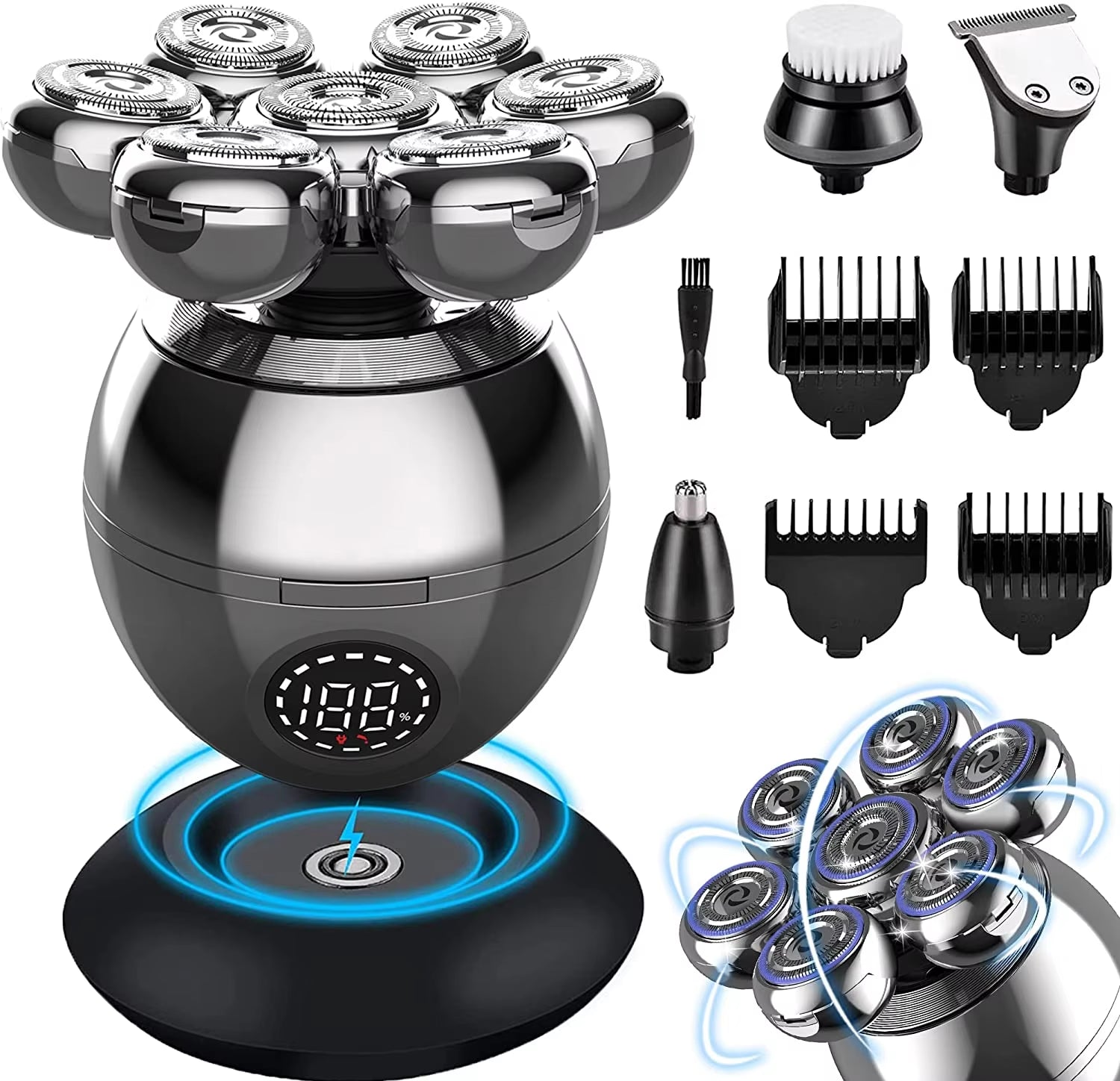 *7D Electric Shaver – Waterproof & Portable for a Smooth Shave!*   