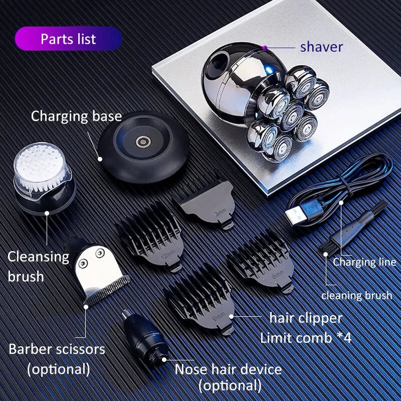 *7D Electric Shaver – Waterproof & Portable for a Smooth Shave!*   