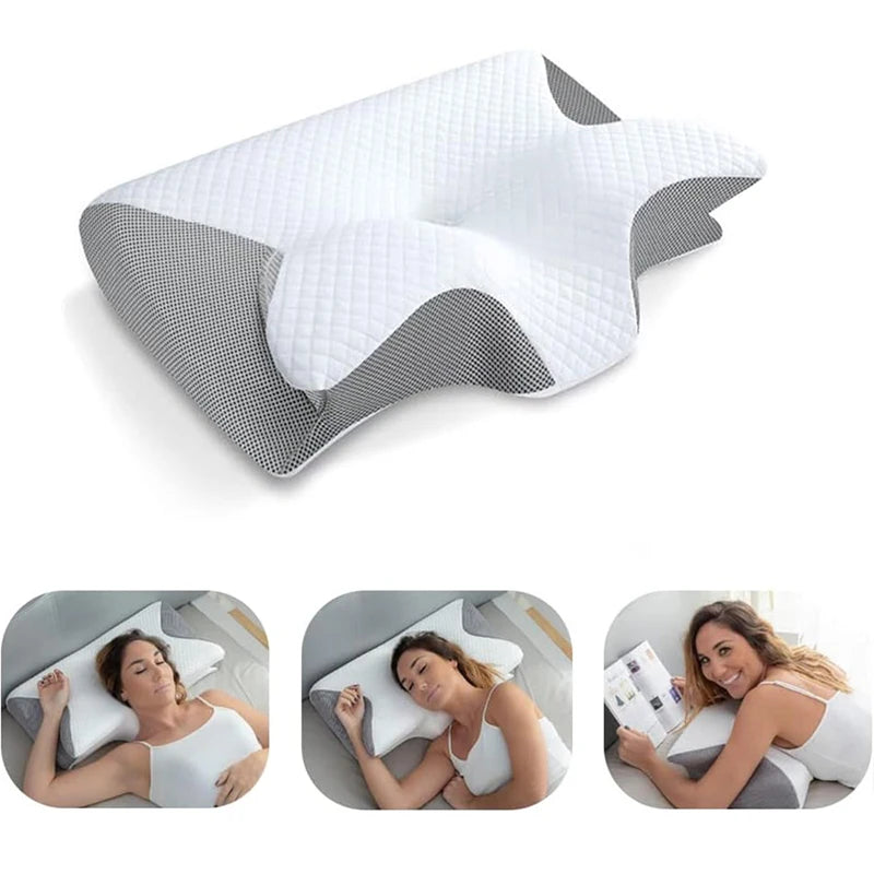 Memory Foam Cervical Pillow – Ergonomic Neck Support for Pain Relief!