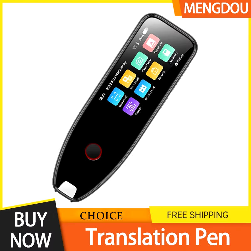 MD22 Voice Translator Offline Scan Translation Pen Business Scanning Reading Pen Translation Learning Languages Translation