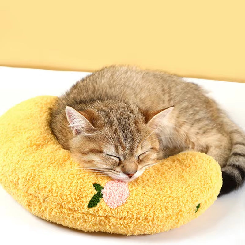 *U-Shaped Pet Pillow – Cozy Neck Support for Cats & Small Dogs*🐕🐶