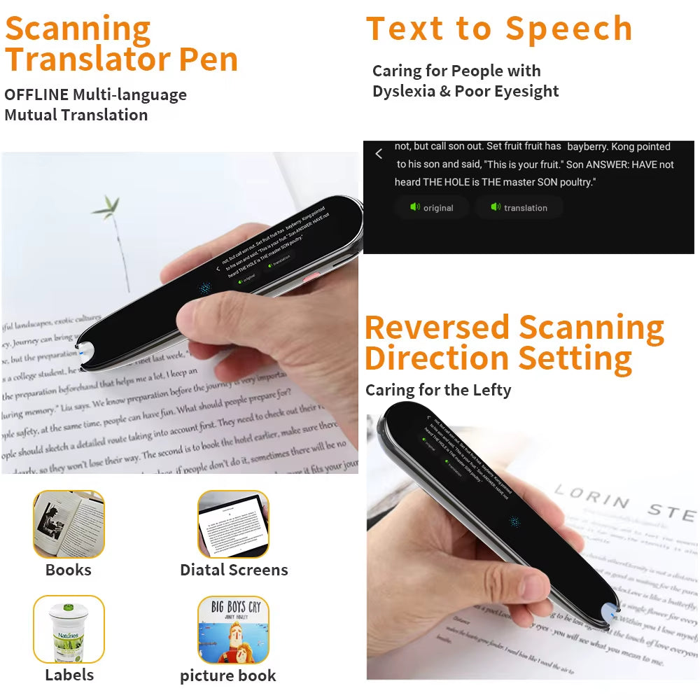 Scan Reader Translation Pen X2 112 Languages Translatorand Reading Pen for Reading Smart Voice Translation E-Dictionary