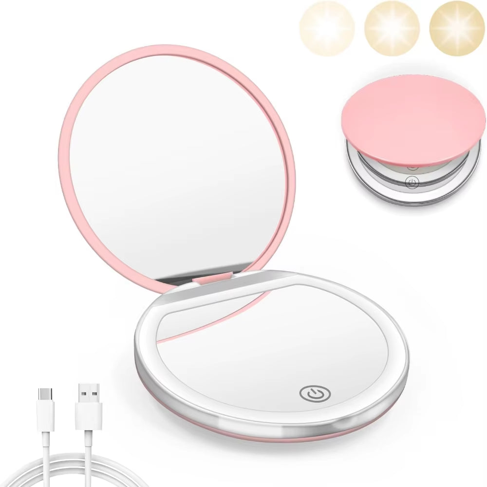 SB Compact LED Mirror – Your Beauty Companion On the Go!