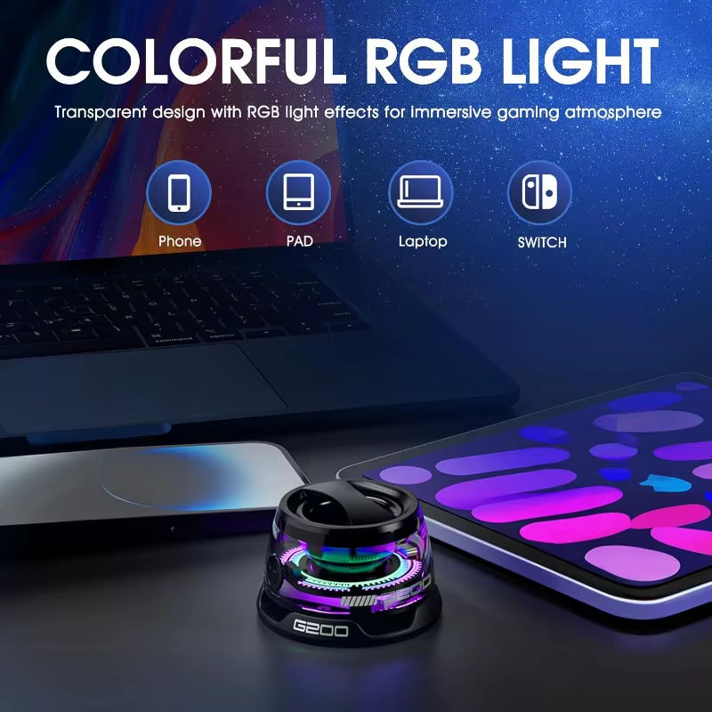 Bluetooth Speaker with Multi-Rgb Color Light and Magnetic Phone Holder for Shower Room Bike Car Outdoor Gifts for Teens